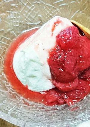 ♡ゴロゴロいちごのソース♡低カロ♡-レシピのメイン写真