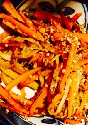 にんじんとえのきの5分でポン酢炒め-レシピのメイン写真