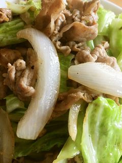 春キャベツと新玉ねぎと豚肉の塩炒め-レシピのメイン写真