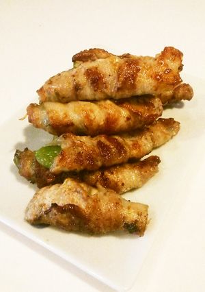 スナップエンドウの肉巻き～カレー風味☆-レシピのメイン写真
