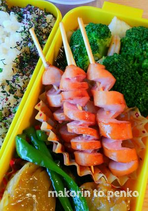 お弁当＊焼肉＊BBQ＊ぐるぐるウィンナー-レシピのメイン写真
