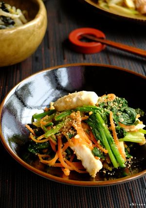 ほうれん草とはんぺんのピリ辛胡麻和え☆-レシピのメイン写真