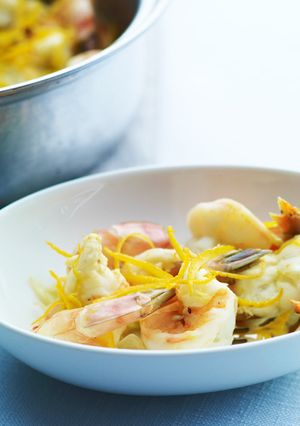 海老のセロリ蒸し オレンジ風味-レシピのメイン写真