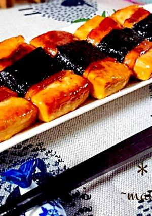 節約ヘルシー♪豆腐のテリマヨベーコン巻き-レシピのメイン写真