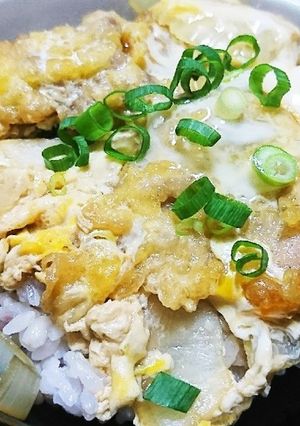 揚げる豚こま他人丼(めんつゆ)-レシピのメイン写真