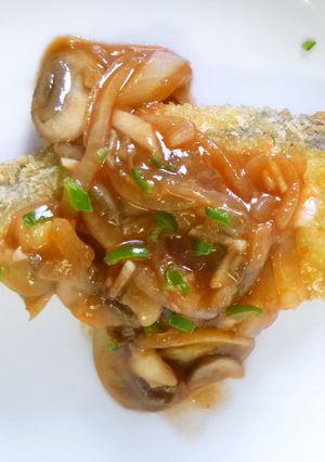 鮭のフライマッシュルームソース-レシピのメイン写真