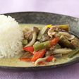 大豆のお肉のグリーンカレー