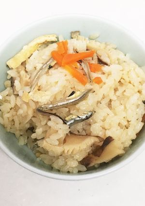 カルシウムたっぷり煮干しの炊き込みごはん-レシピのメイン写真