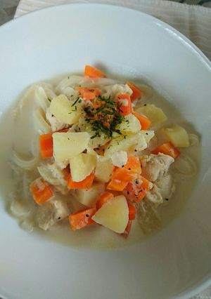 豆乳ミルクうどん-レシピのメイン写真