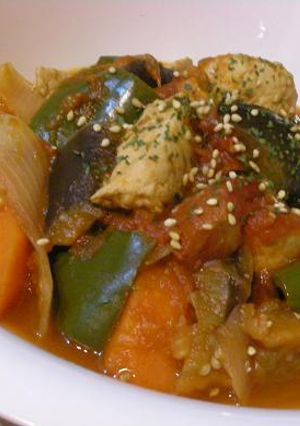 簡単！鶏肉と野菜のトマトソース煮☆-レシピのメイン写真