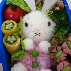 รูปของ キャラ弁♪ミッフィー弁当♪
