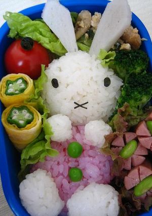 キャラ弁♪ミッフィー弁当♪-レシピのメイン写真