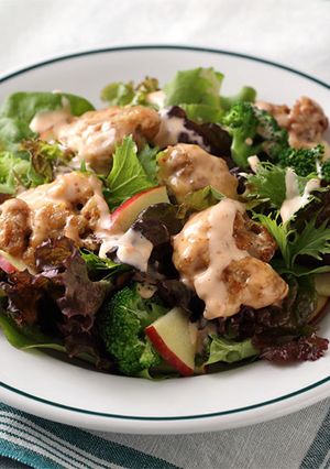 大豆のお肉のチリソースサラダ-レシピのメイン写真