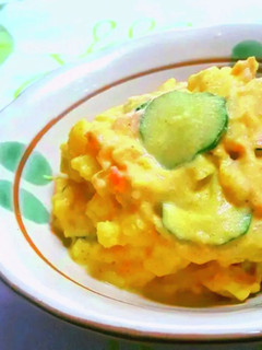 ツナポテトサラダカレー風味-レシピのメイン写真