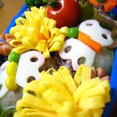 รูปของ キャラ弁♪蝶々弁当♪