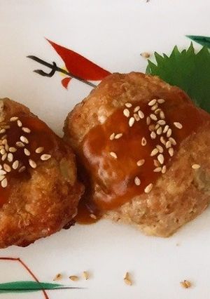 豚肉とごぼうのつくね焼き-レシピのメイン写真