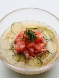 トマトのさっぱり冷や汁ごはん-レシピのメイン写真