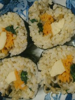 高野豆腐の玄米巻き寿司-レシピのメイン写真