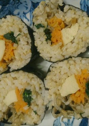 高野豆腐の玄米巻き寿司-レシピのメイン写真