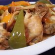 手羽元とエリンギのパプリカピーマン煮