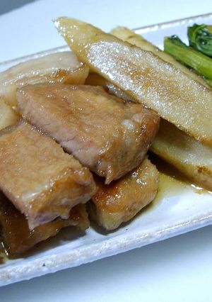 豚とごぼうの煮物♪-レシピのメイン写真