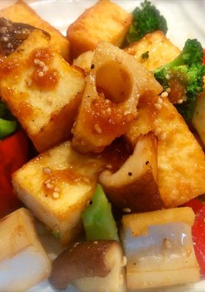 うまっ！厚揚げとゴロゴロ野菜炒め-レシピのメイン写真