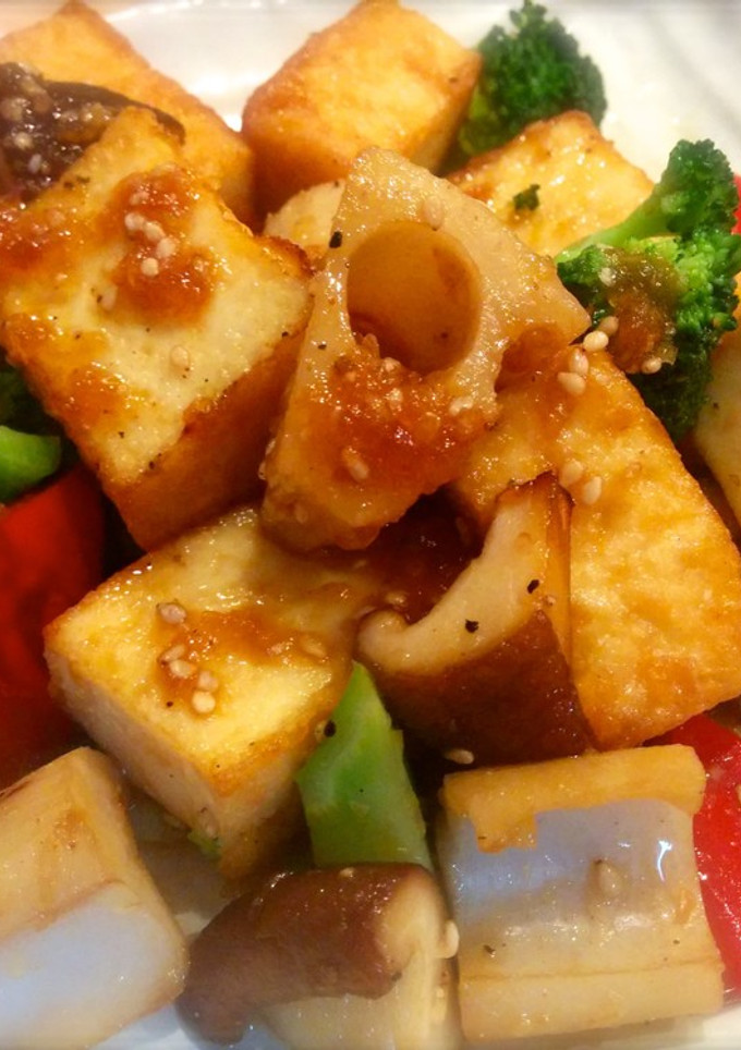 うまっ！厚揚げとゴロゴロ野菜炒め-レシピのメイン写真