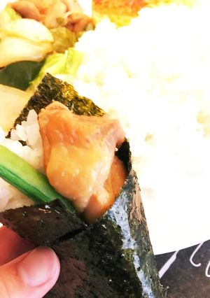 照り焼きチキンで手巻き寿司-レシピのメイン写真
