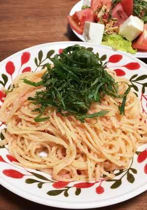 簡単おいしい明太子たらスパ！^ - ^-レシピのメイン写真