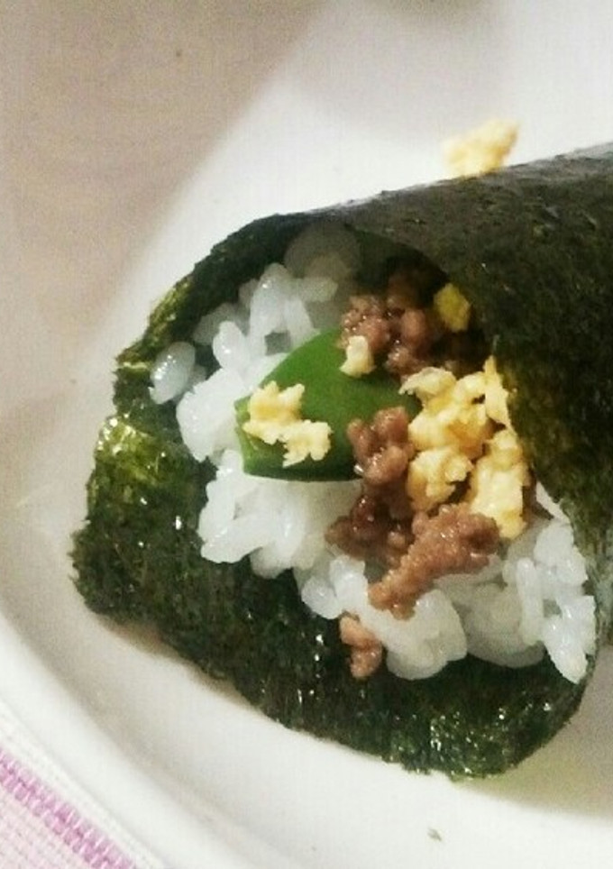 三色丼風手巻き寿司-レシピのメイン写真