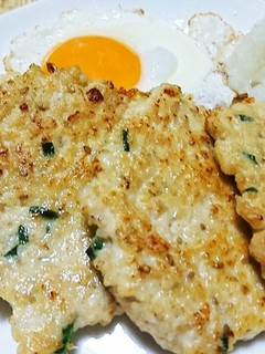 手が汚れない!鶏ひき肉のつくねバーグ-レシピのメイン写真