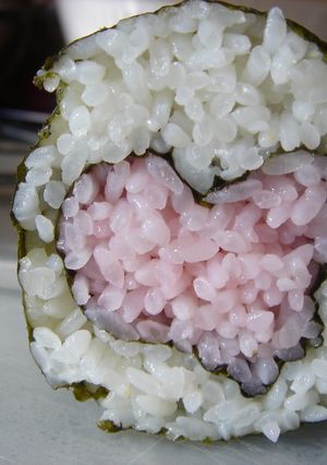 ラブリー♡ハートの巻き寿司♡(キャラ弁)-レシピのメイン写真