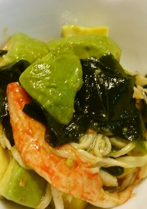 アボカドとカニかまのわさびポン酢和え-レシピのメイン写真