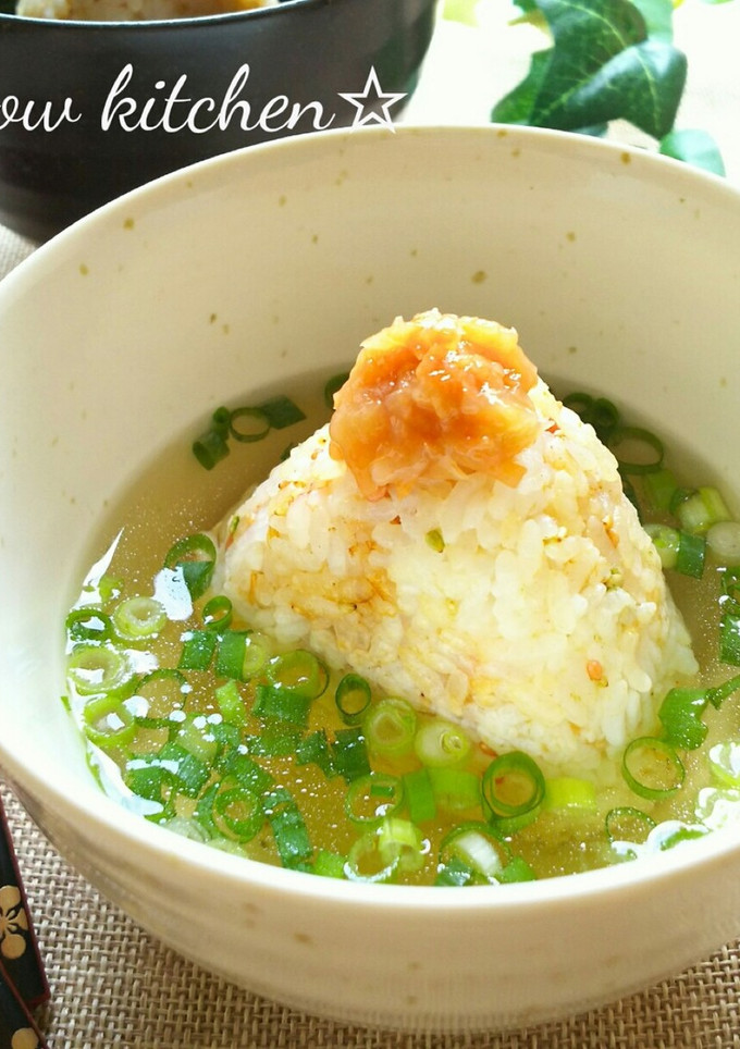 だし汁でいただく☆焼きおにぎり茶漬け-レシピのメイン写真