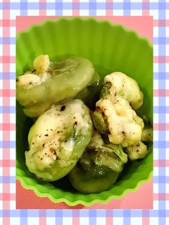 そら豆のオリーブオイルチーズ炒め!-レシピのメイン写真