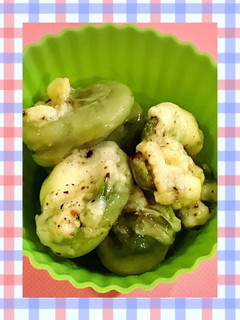 そら豆のオリーブオイルチーズ炒め!-レシピのメイン写真