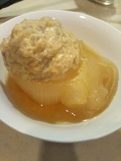 新玉ねぎのふわふわ肉詰め-レシピのメイン写真