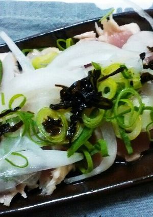 マグロのタタキ塩昆布レモンソース-レシピのメイン写真