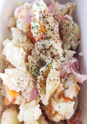 簡単☆ポテサラ☆パスタでかさ増し-レシピのメイン写真