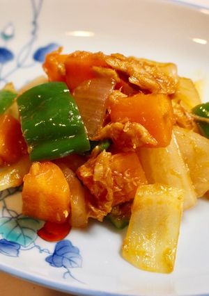 ツナと野菜の中華風ケチャップ炒め-レシピのメイン写真