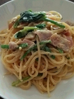 ほうれん草とベーコンのクリームパスタ-レシピのメイン写真
