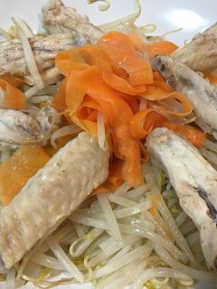 チンするだけ!もやしと鶏肉の蒸焼き-レシピのメイン写真