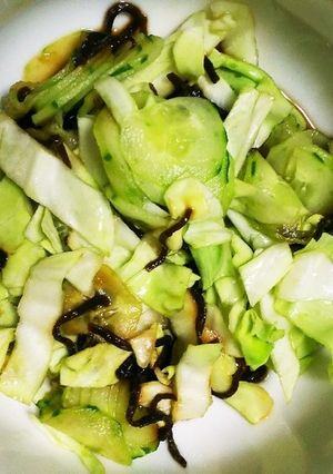 ***キャベツときゅうりの塩昆布***-レシピのメイン写真