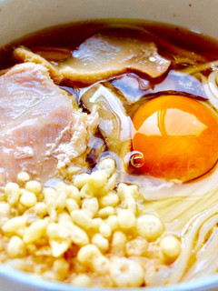 鶏出汁月見うどん(温)-レシピのメイン写真