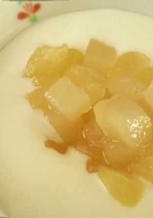 簡単おうちでりんご✿ヨーグルト-レシピのメイン写真