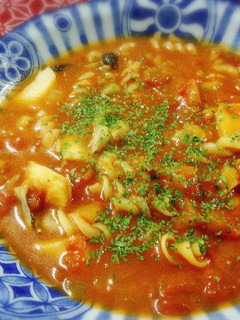 シーフードMIXとトマト缶で食べるスープ-レシピのメイン写真