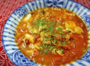 シーフードMIXとトマト缶で食べるスープ-レシピのメイン写真