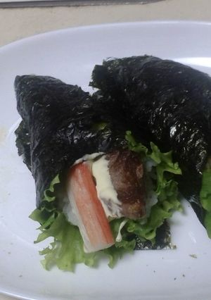 牛肉＆カニカマ巻き-レシピのメイン写真