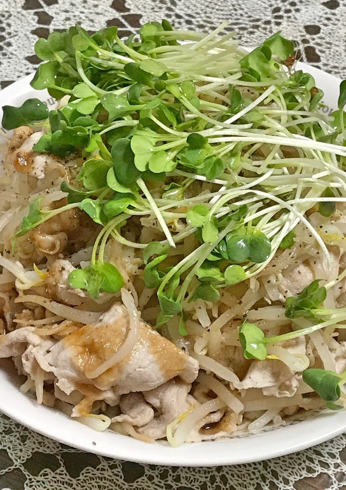 豚肉ともやしの甘辛ダレかけ-レシピのメイン写真