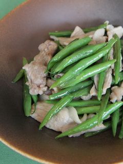 豚肉といんげんの塩炒め-レシピのメイン写真